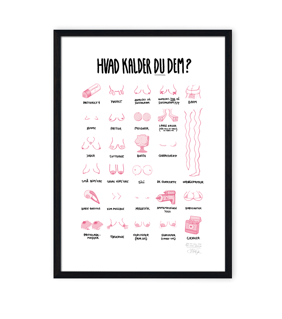 'HVAD KALDER DU DEM?' - BRYSTER PLAKAT