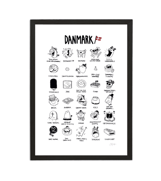 Håndtegnet plakat af Sofie Nørskov. Kunst der spreder glæde og starter samtaler! ✏️
Køb online på sofienørskov.dk. Levering 2-5 dage.