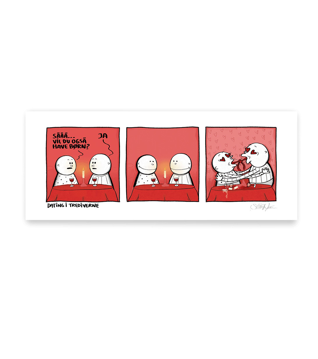 'Dating i trediverne' - COMIC PLAKAT