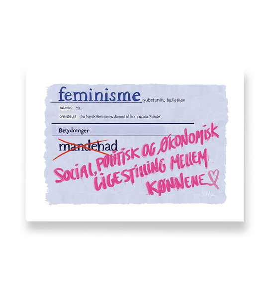 FEMINISMENS DEFINITION - PLAKAT