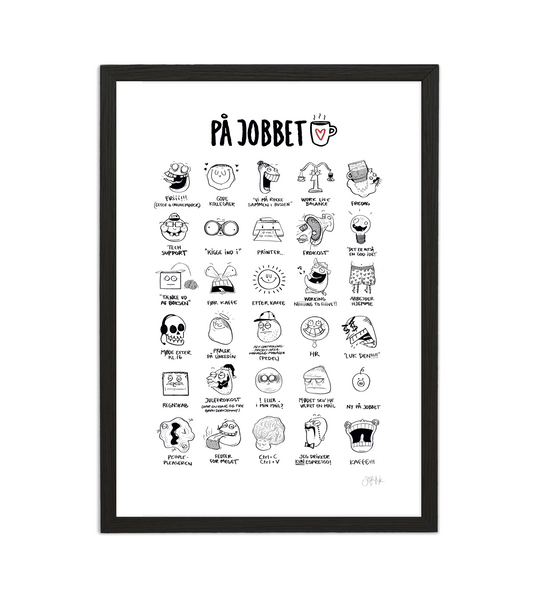 Håndtegnet plakat af Sofie Nørskov. Kunst der spreder glæde og starter samtaler! ✏️
Køb online på sofienørskov.dk. Levering 2-5 dage.