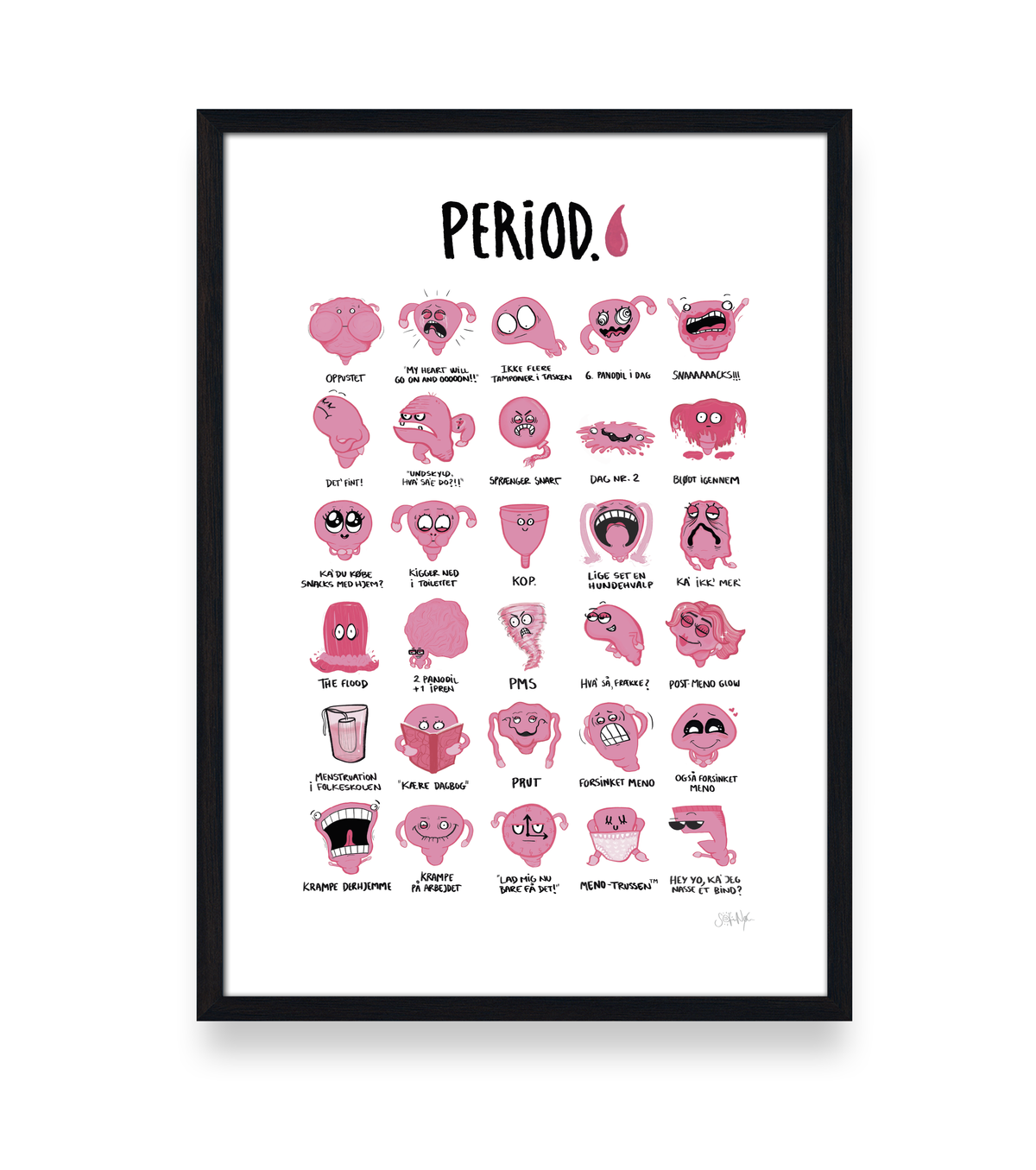 PERIOD. - MENSTRUATION PLAKAT