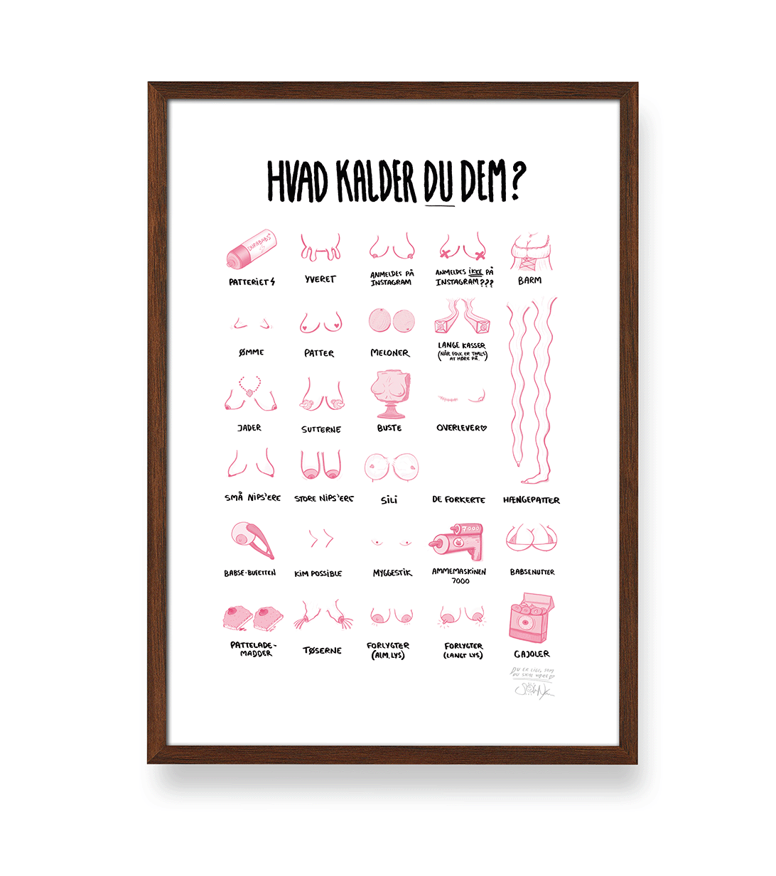 'HVAD KALDER DU DEM?' - BRYSTER PLAKAT