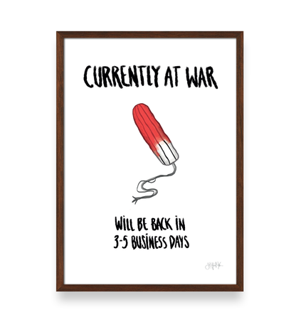 Currently at war - PLAKAT A3