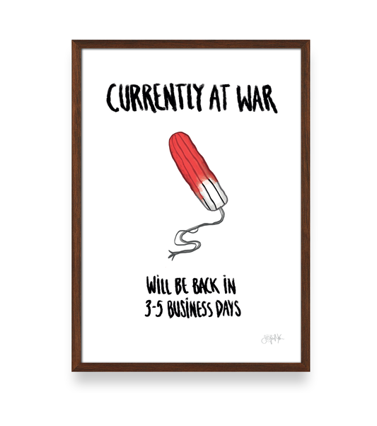 Currently at war - PLAKAT A3