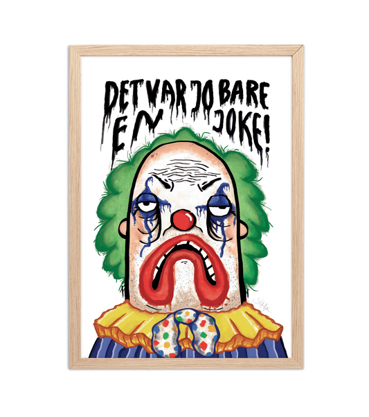 Håndtegnet plakat af Sofie Nørskov. Kunst der spreder glæde og starter samtaler! ✏️ 
Køb online på sofienørskov.dk. Levering 2-5 dage.