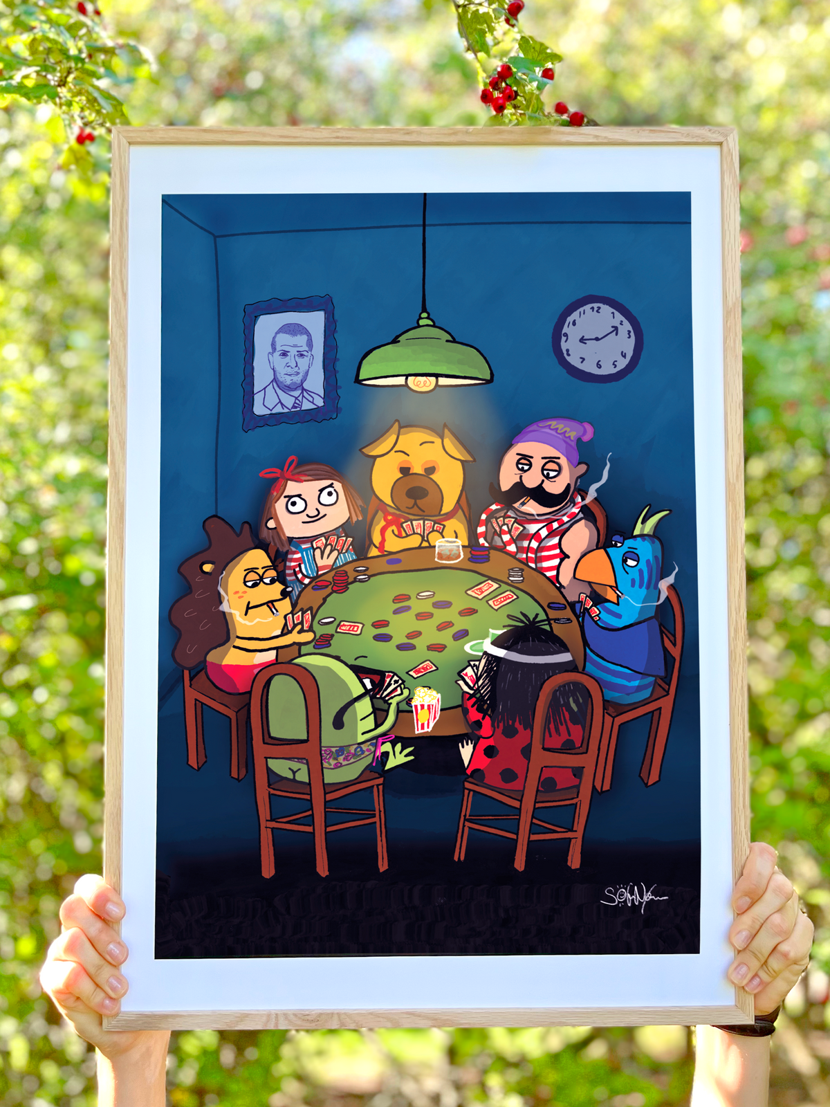 Når Ramasjang 'sover' - Satirisk kunstplakat