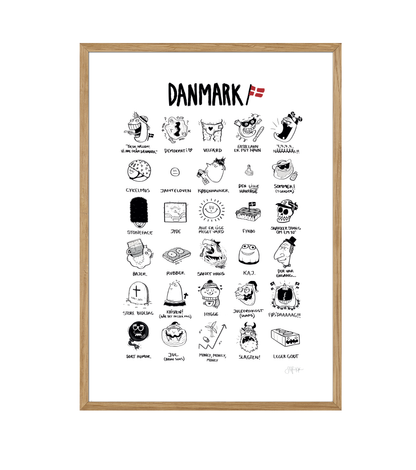 DANMARK PLAKAT - DANSK