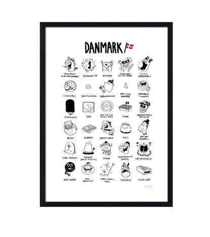 DANMARK PLAKAT - DANSK