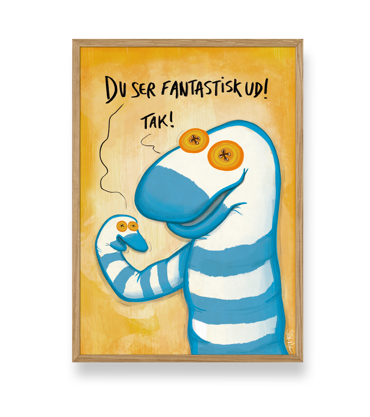 TAL PÆNT TIL DIG SELV - PLAKAT