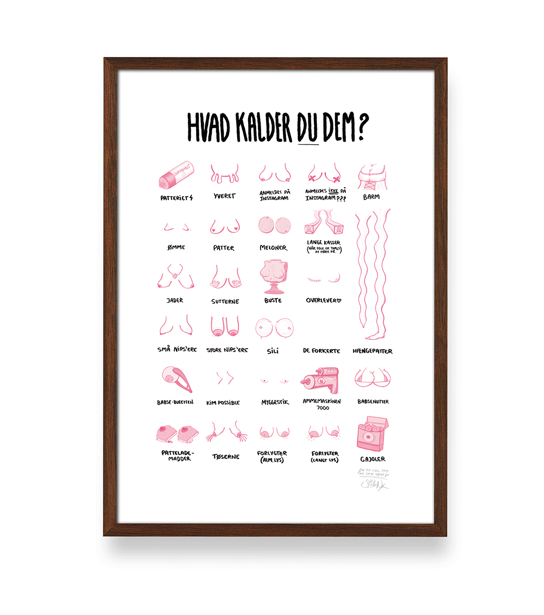 'HVAD KALDER DU DEM?' - BRYSTER PLAKAT