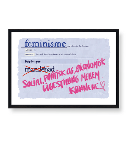 FEMINISMENS DEFINITION - PLAKAT