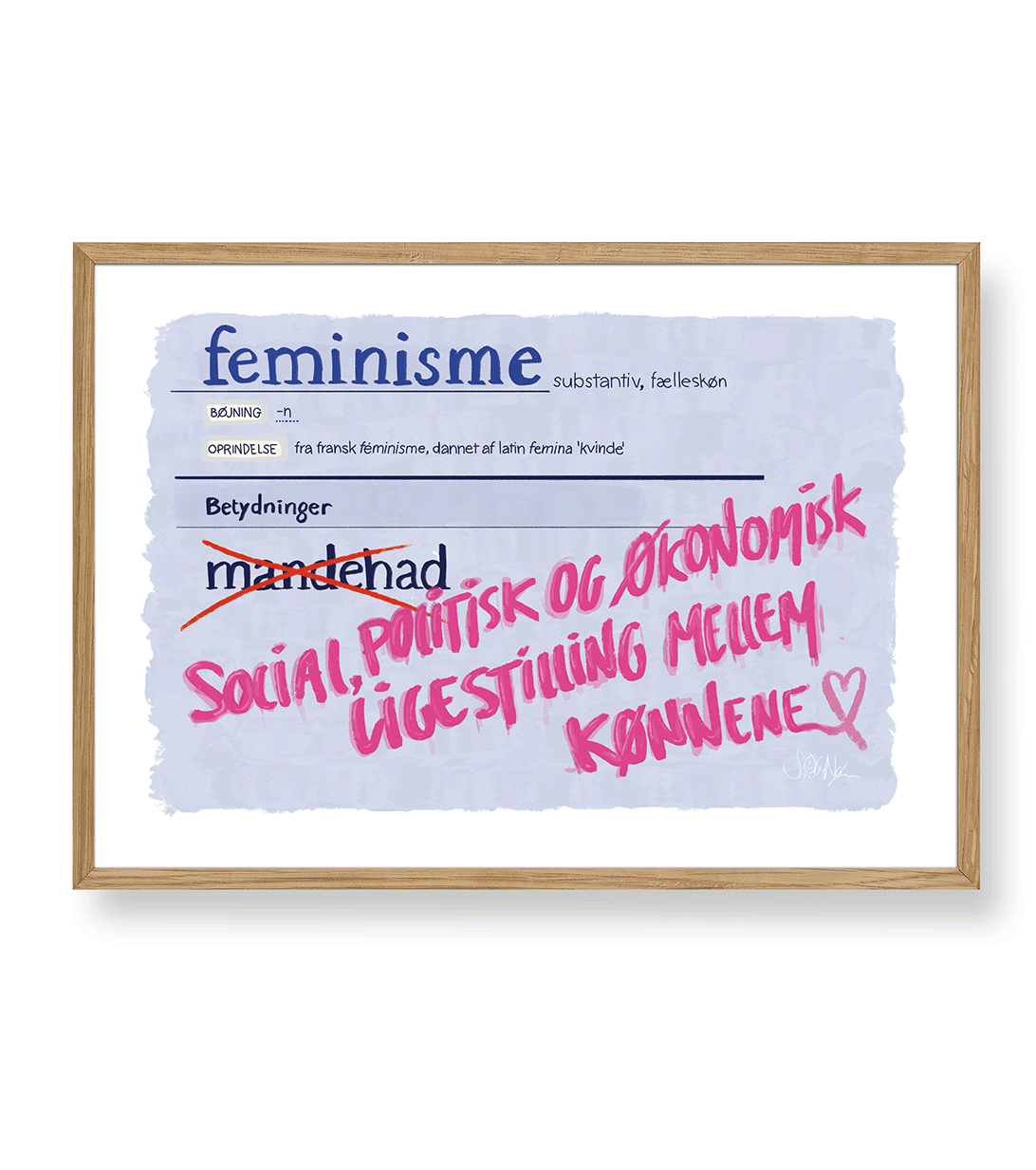 FEMINISMENS DEFINITION - PLAKAT
