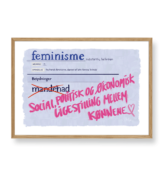 FEMINISMENS DEFINITION - PLAKAT