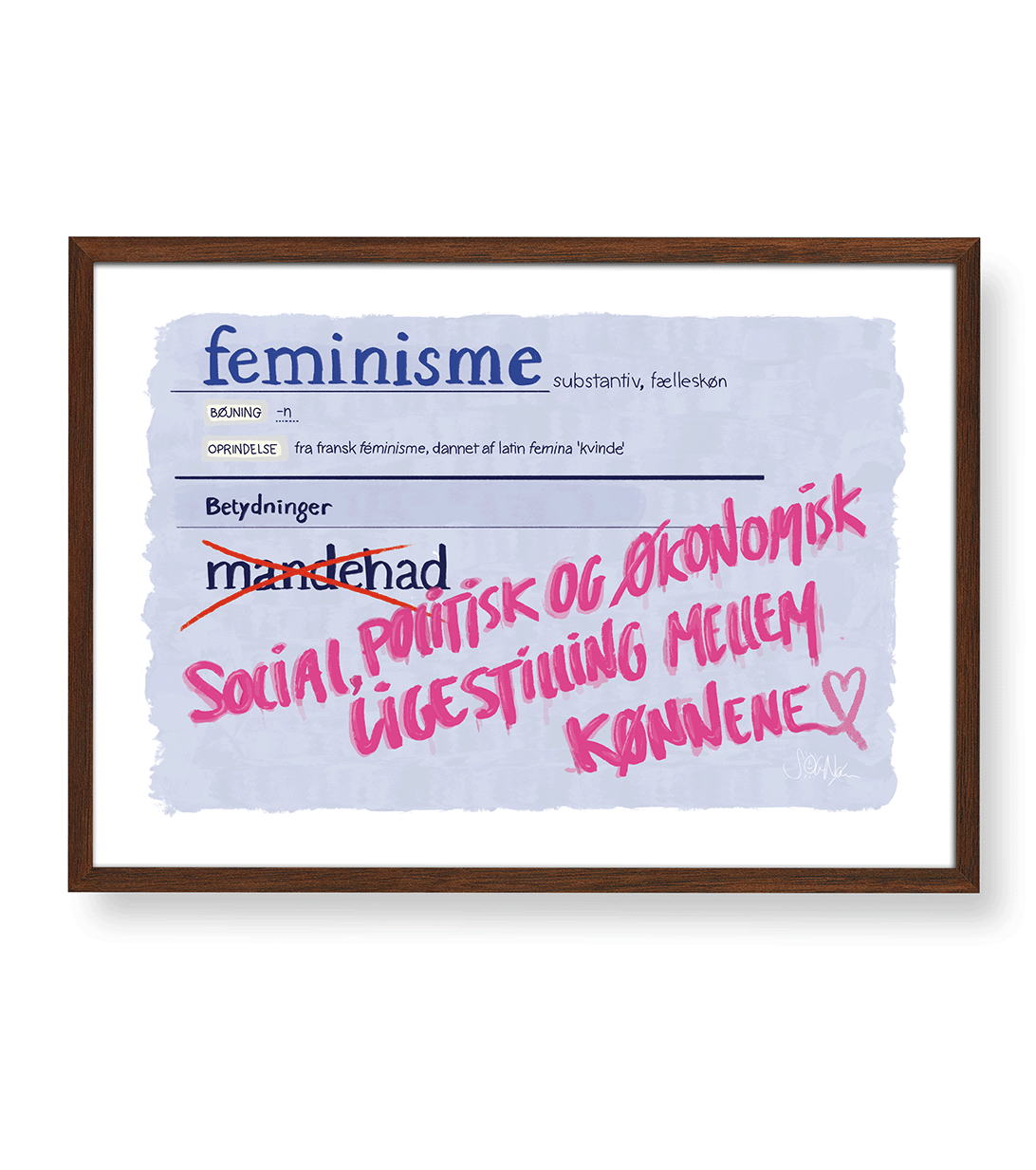 FEMINISMENS DEFINITION - PLAKAT