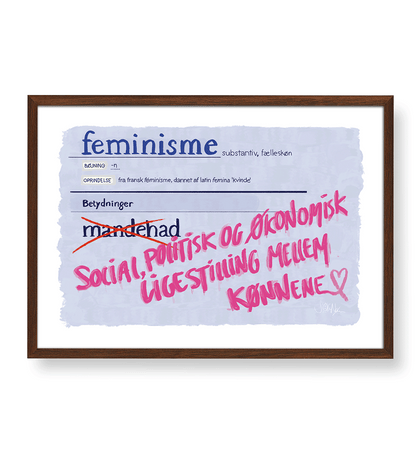 FEMINISMENS DEFINITION - PLAKAT