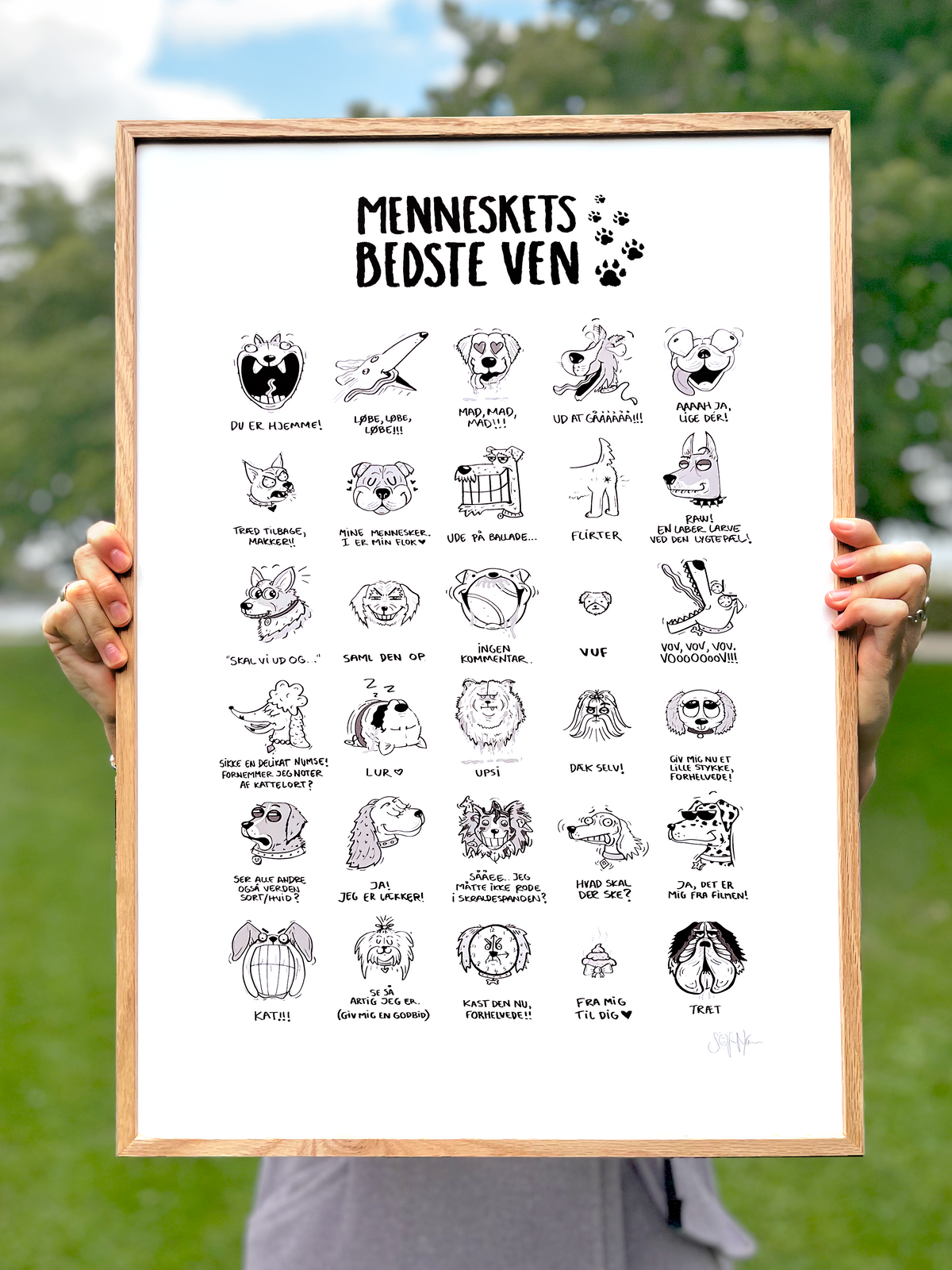 HUNDE PLAKAT - MENNESKETS BEDSTE VEN