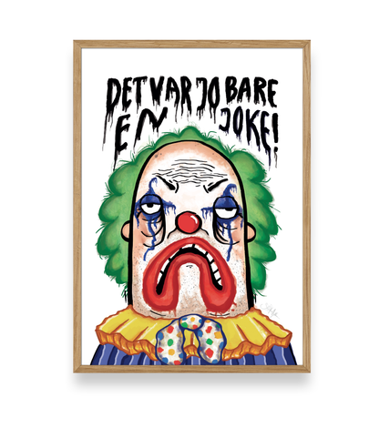 'Det var jo bare en joke!' - PLAKAT