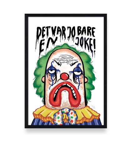 'Det var jo bare en joke!' - PLAKAT