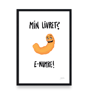 Sort ramme i fyrretræ