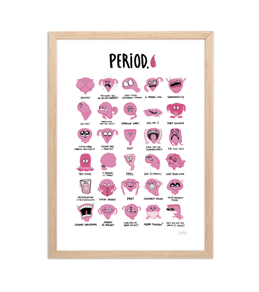 Håndtegnet plakat af Sofie Nørskov. Kunst der spreder glæde og starter samtaler! ✏️ 
Køb online på sofienørskov.dk. Levering 2-5 dage.