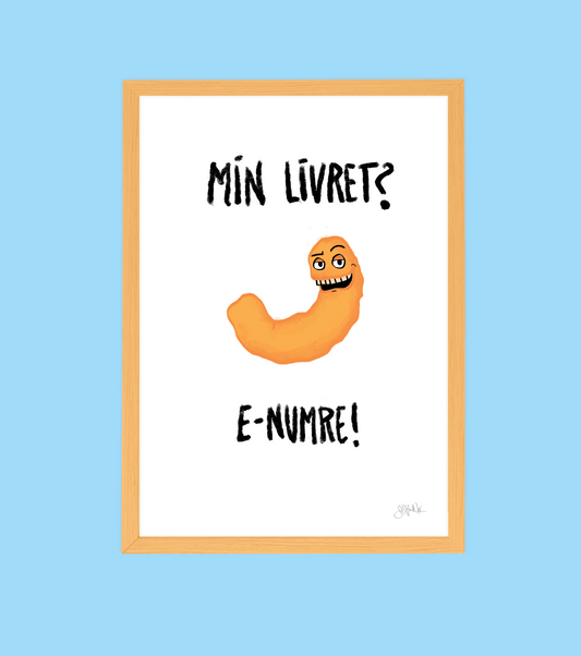Håndtegnet plakat af Sofie Nørskov. Kunst der spreder glæde og starter samtaler! ✏️ 
Køb online på sofienørskov.dk. Levering 2-5 dage.