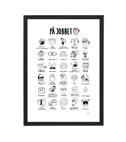 Håndtegnet plakat af Sofie Nørskov. Kunst der spreder glæde og starter samtaler! ✏️ 
Køb online på sofienørskov.dk. Levering 2-5 dage.
