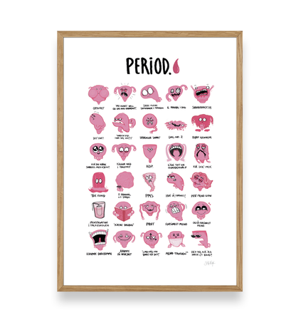 PERIOD. - MENSTRUATION PLAKAT