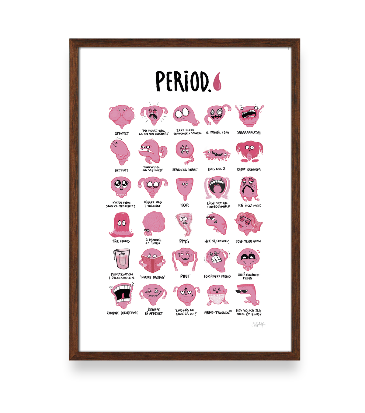 PERIOD. - MENSTRUATION PLAKAT