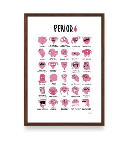 PERIOD. - MENSTRUATION PLAKAT