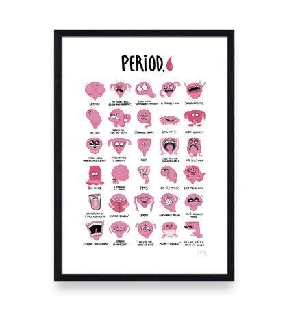 PERIOD. - MENSTRUATION PLAKAT