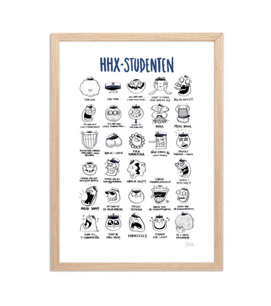 Håndtegnet plakat af Sofie Nørskov. Kunst der spreder glæde og starter samtaler! ✏️ 
Køb online på sofienørskov.dk. Levering 2-5 dage.