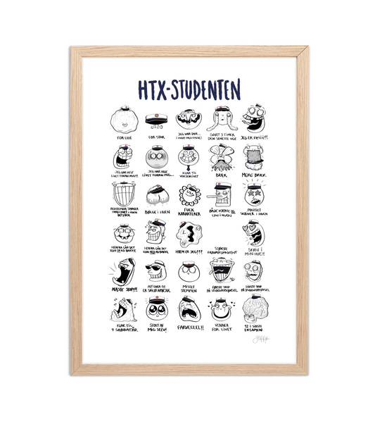 Håndtegnet plakat af Sofie Nørskov. Kunst der spreder glæde og starter samtaler! ✏️ 
Køb online på sofienørskov.dk. Levering 2-5 dage.