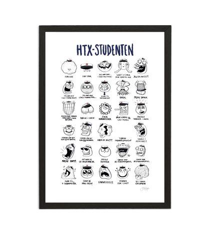 Håndtegnet plakat af Sofie Nørskov. Kunst der spreder glæde og starter samtaler! ✏️ 
Køb online på sofienørskov.dk. Levering 2-5 dage.