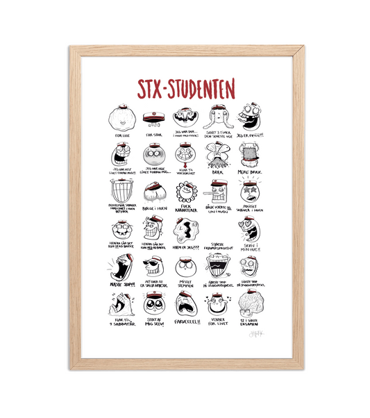 Håndtegnet plakat af Sofie Nørskov. Kunst der spreder glæde og starter samtaler! ✏️ 
Køb online på sofienørskov.dk. Levering 2-5 dage.