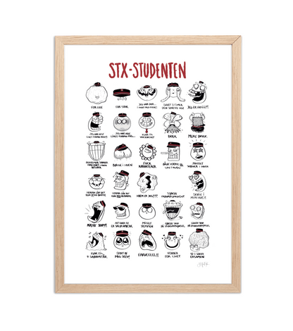 Håndtegnet plakat af Sofie Nørskov. Kunst der spreder glæde og starter samtaler! ✏️ 
Køb online på sofienørskov.dk. Levering 2-5 dage.