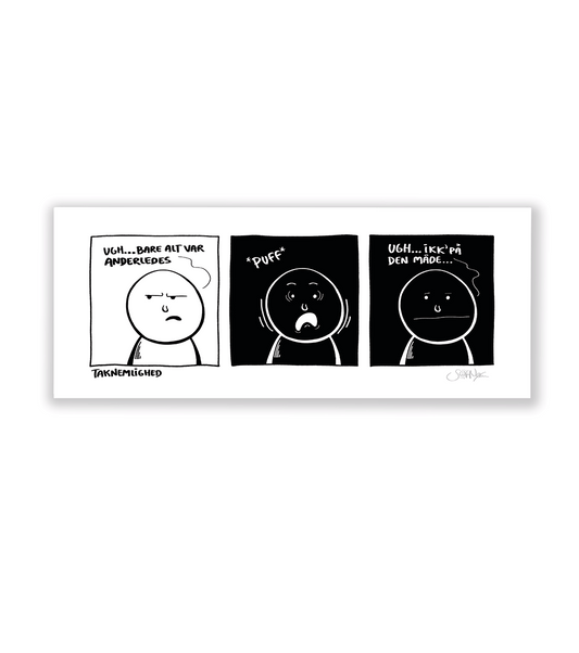 'Taknemlighed' - COMIC PLAKAT