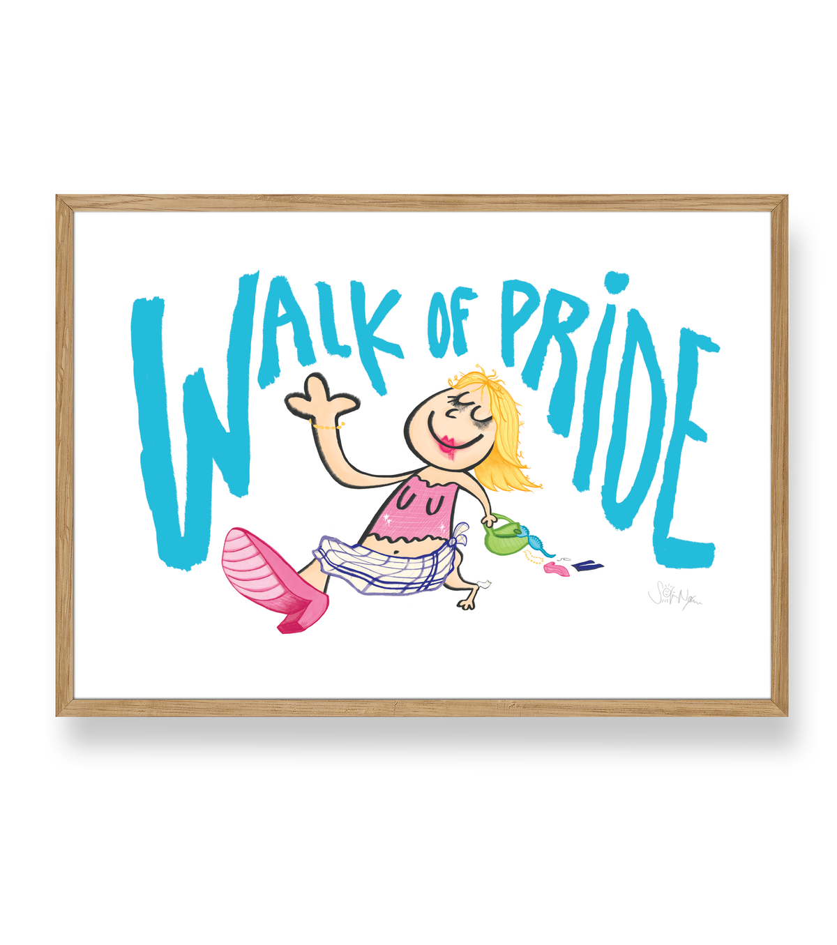 WALK OF PRIDE 🩵 - PLAKAT