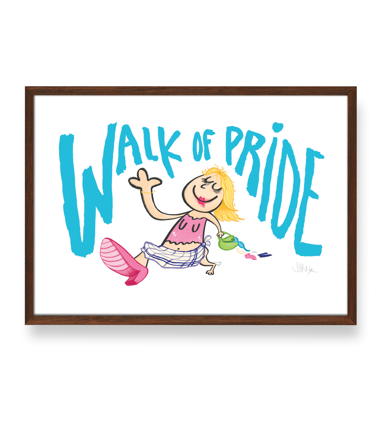 WALK OF PRIDE 🩵 - PLAKAT