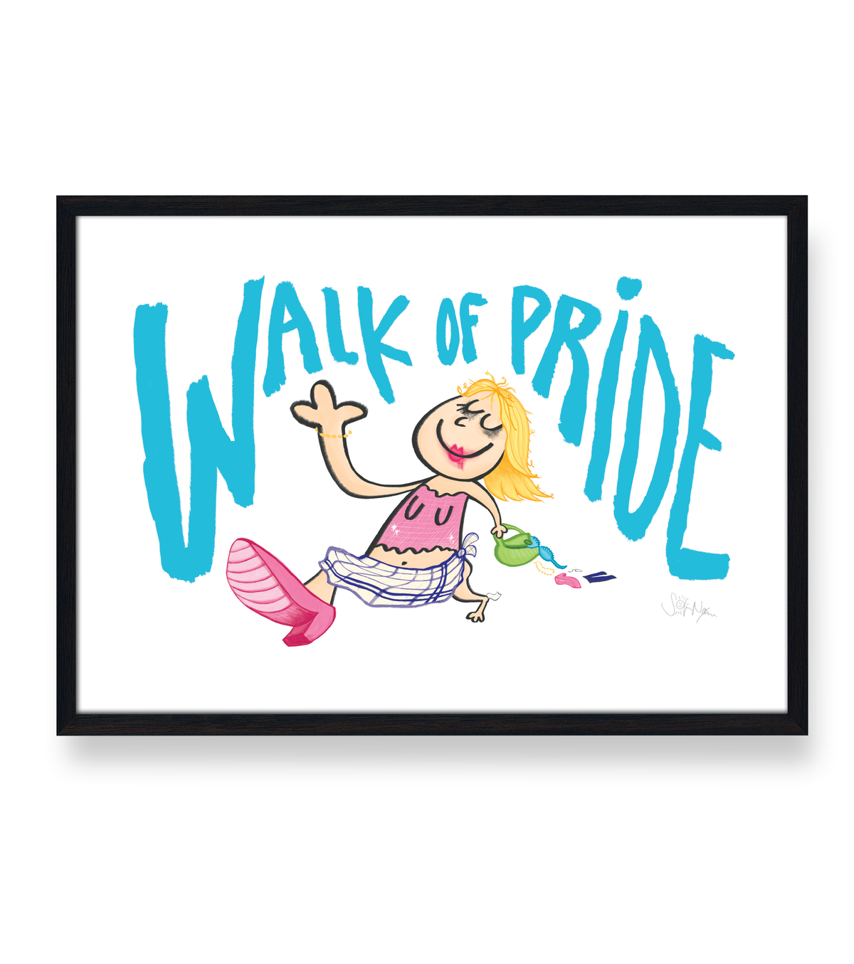 WALK OF PRIDE 🩵 - PLAKAT