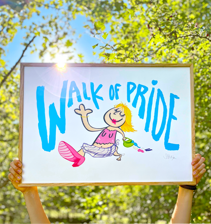 WALK OF PRIDE 🩵 - PLAKAT