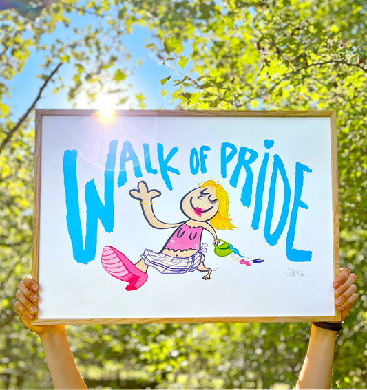 WALK OF PRIDE 🩵 - PLAKAT