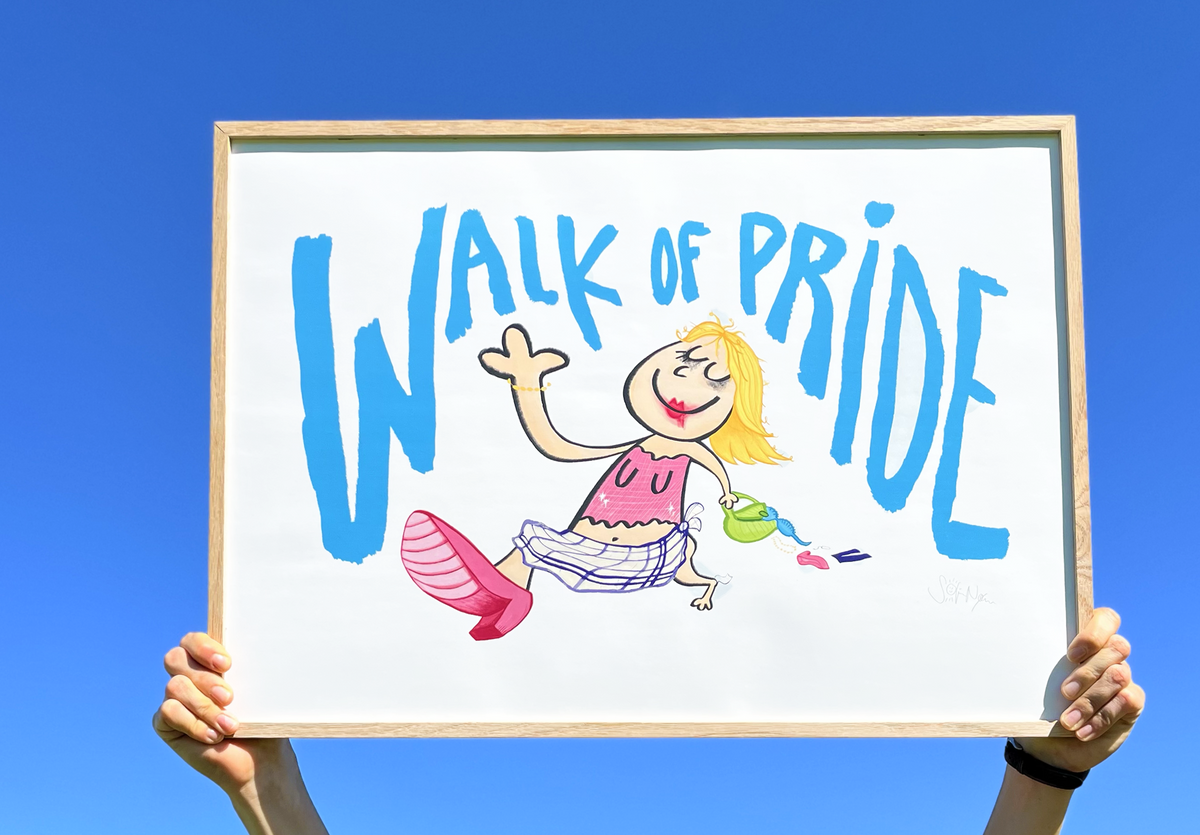 WALK OF PRIDE 🩵 - PLAKAT